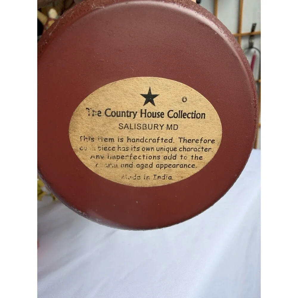 Americana The Country Home Collection Metal Vase Flowers Included Rustic Farmhou